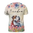 thumbnail image 2 of Freedom Bulldog on Independence Day 4th of July All Over Print 3D Shirt Unisex Merch Dog Lover Gifts Idea - 01005, 2 of 6