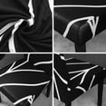 thumbnail image 7 of Black Chair Covers for Dining Room Set of 4, High Stretch Removable Washable Parsons Chair Slipcover for Home Party Hotel Wedding Ceremony (4PCS, Geometric), 7 of 7