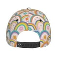 thumbnail image 3 of Lsque Rainbow Flowers Baseball Cap Trucker Low Profile Hat Golf Dad Hat Adjustable Original Classic Unconstructed Plain Cap Men Women, 3 of 9