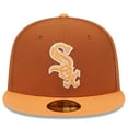 thumbnail image 2 of Men's New Era Brown/Orange Chicago White Sox Spring Color Basic Two-Tone 59FIFTY Fitted Hat, 2 of 6