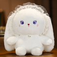 thumbnail image 3 of Conejo de peluche de 35-45cm para niños, juguete suave de encaje, almohada, muñeca, regalos de cumpleaños, 3 of 5