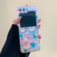 thumbnail image 3 of Funda de teléfono para Samsung Galaxy Z Flip 3, 4, 5, carcasa bonita Kuromi, Hello Kitty, Mickey, Sanrio Edge, cubierta trasera, 3 of 5