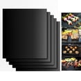 thumbnail image 2 of jinwen 5 x Tapis de Barbecue Réutilisables Faciles Ensemble de Tapis de Cuisson Antiadhésifs, 2 of 9