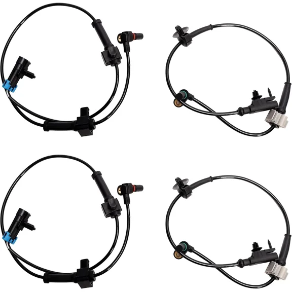 Front and Rear Left & Right ABS Wheel Speed Sensor 2 Pair for Chevy Silverado