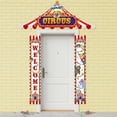 thumbnail image 3 of Wiywef 3Pcs Carnival Circus Porch Banner Set - Party Awning Hanging Decorations, Welcome Door Banners for Birthday Baby Shower Circus Theme Party Supplies, 3 of 7