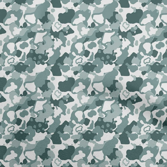 oneOone Georgette Viscose Dusty Teal Green Fabric Abstract Fabric For Sewing Printed Craft Fabric By The Yard 42 Inch Wide