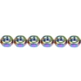 thumbnail image 1 of Wanyifa Titanium Nuts M4 M5 M6 M8 Hex Nut for Bike Motorcycle Car Boat,M4,Rainbow,6 Pcs, 1 of 4