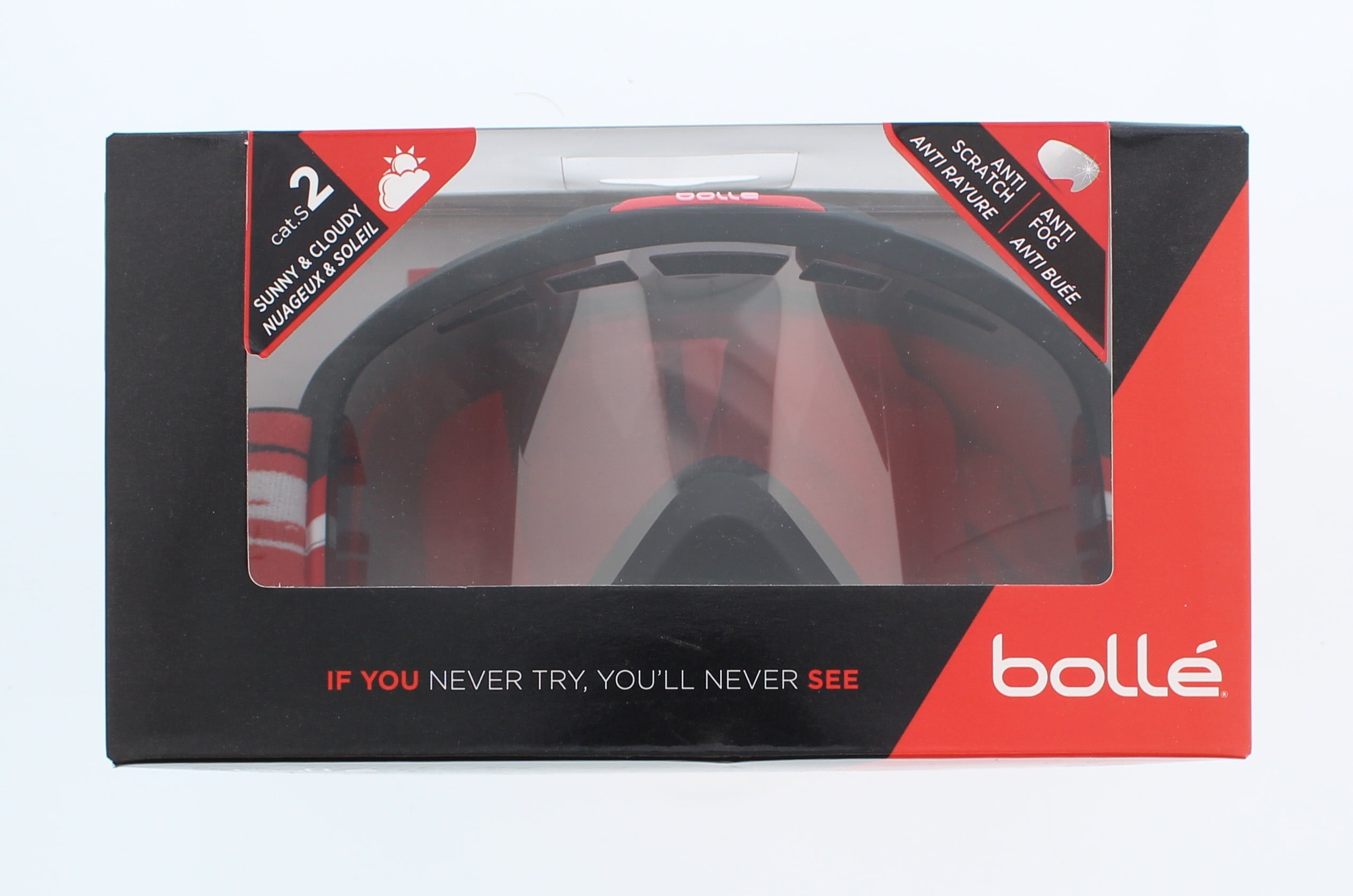 Bolle Winter Nova II Matte Austria Ltd Ed Vermillion Gun 21689 Ski Goggles M L by Supplier Generic