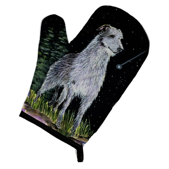Starry Night Scottish Deerhound Oven Mitt