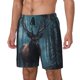 thumbnail image 1 of Balery Mystical Forest Elk Bañador para hombre, shorts de playa de secado rápido con entrepierna y forro de compresión-X-Large, 1 of 6