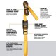 thumbnail image 2 of Correas de amarre DEWALT DXBC90045 negro/amarillo, 3 m, 500 kg, paquete de 2, 2 of 8