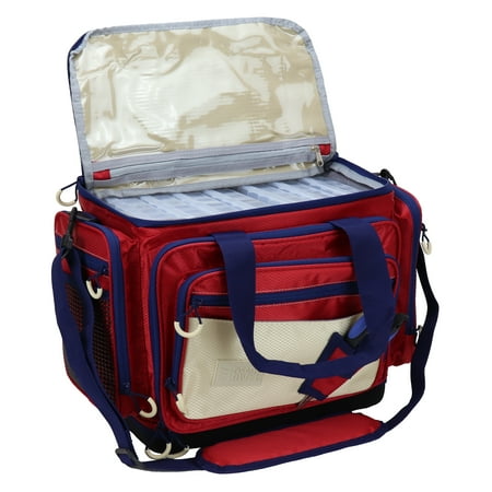 Osage River Boss Fishing Tackle Bag Red Med Tackle Boxes