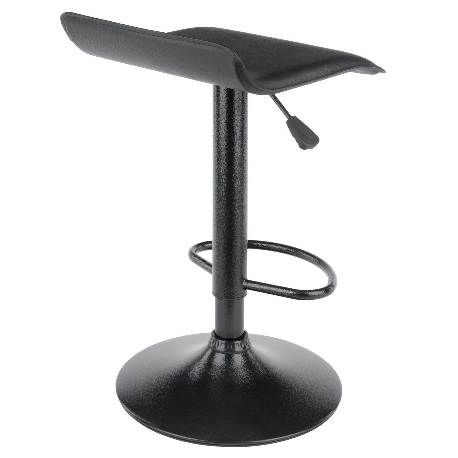 Winsome Obsidian Adjustable Swivel Stools, 2-Pc Set, Black