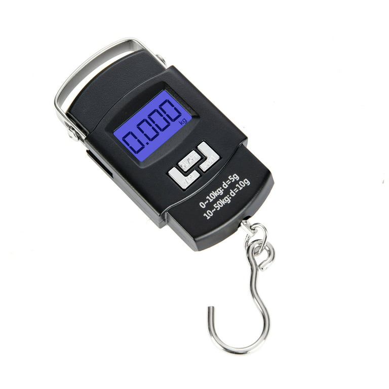 Hyindoor Portable Luggage Scale 50kg/110lb Electronic Digital Suitcase Weight Scale Travel Bag Hanging Weighing Scale