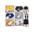 thumbnail image 2 of Girls Retro Shorts w Striped Tube Socks Gold, 2 of 2