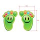 thumbnail image 2 of 15 pares de pegatinas autoadhesivas con forma de huella de dibujos animados (verdes) para el suelo, para fiestas, habitaciones de niños, guarderías, escaleras y decoración del suelo, 2 of 4