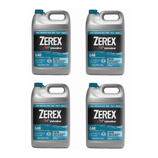 4 Gallon Engine Coolant/Antifreeze ZEREX G48 Formula Blue 50/50 Prediluted Hoat MPN 859537