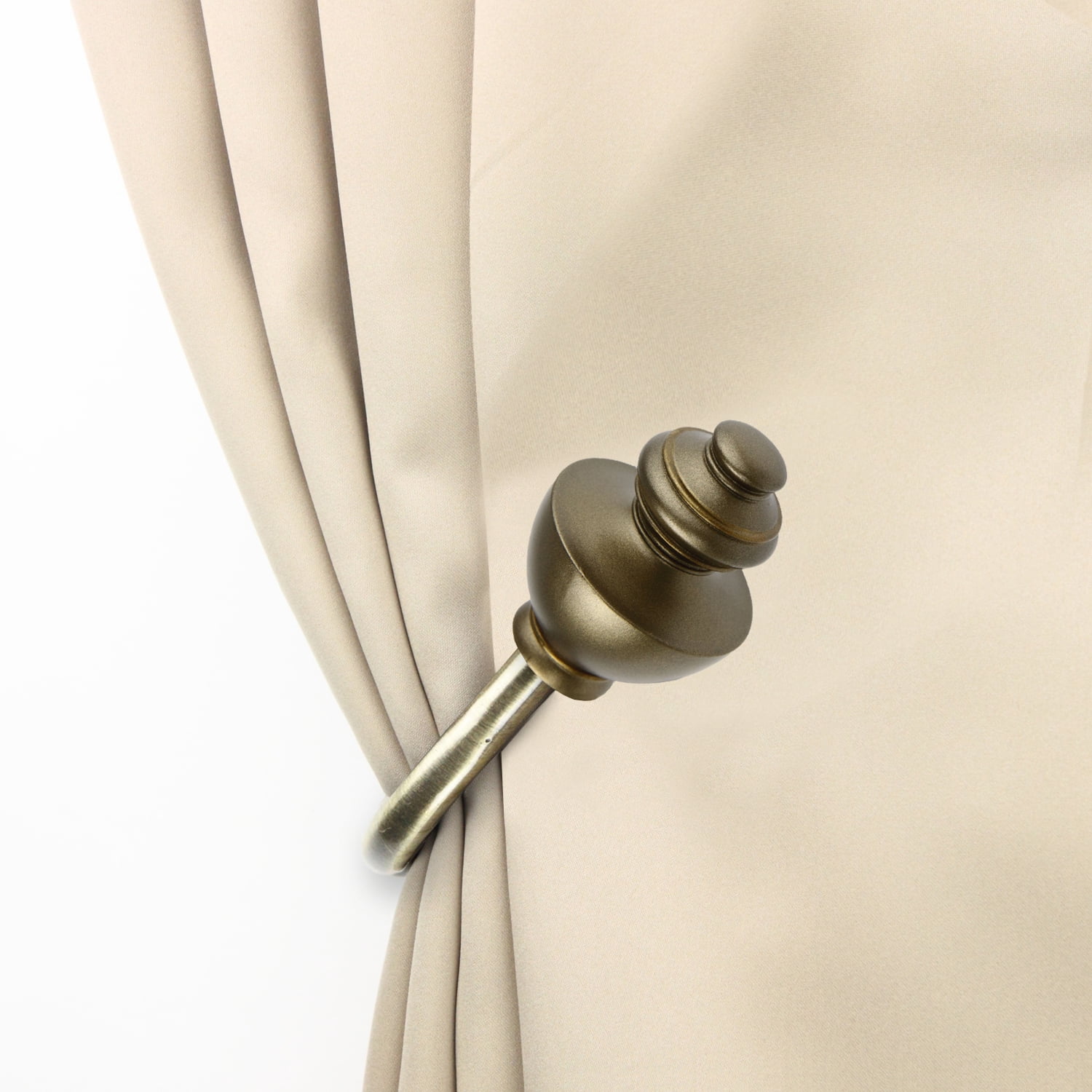 Paola Curtain Holdback Pair in Antique Brass
