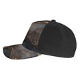 thumbnail image 3 of Curved Design Along The Top Of The Baseball Cap Reinforced Adjustable Breasted Four Seasons Available Black And White Gold Marble, 3 of 8