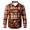 Red, variant on Shirt For Men Plaid Print Lapel Collar Button Down Loose Long Sleeved Summer Beach Shirt