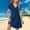 Navy, variant on Juslio Girls Dresses A-line Short Sleeve Pockets Knee Length Casual Summer Beach Black Sundress