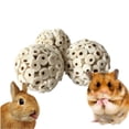 thumbnail image 3 of EDTara Natural Sola Balls Soft Chew Foraging Bird Toy For Rabbit Parrots Chinchillas Hamster Guinea Pig, 3 of 9