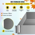 thumbnail image 3 of VEVOR Maple Syrup Evaporator Pan 36x24x6 Inch Stainless Steel Maple Syrup Boiling Pan for Boiling Syrup, 3 of 9