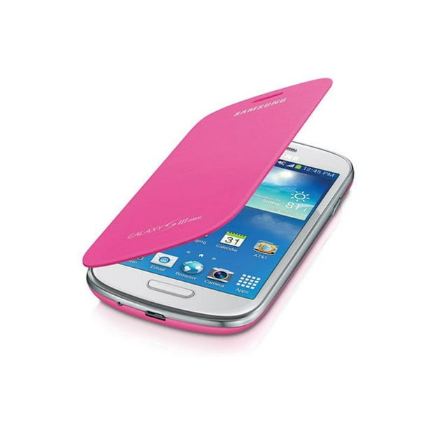 totaal zweer Zijdelings Samsung EF FG730BPESTA Carrying Case Flip for Galaxy S3 Mini Pink -  Walmart.com