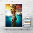 thumbnail image 3 of Jesus Christ Canvas Wall Art Jesus Saving Peter from Drowning Modern Religious God Poster HD Framed Print Painting Picture Artwork for Bedroom Living Room Decor 12"x16.5" (Jesus02, With Frame), 3 of 6