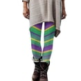 thumbnail image 4 of TRUBKH St. Patrick's Day Pants Graphic High Waist Skinny Leggings Tummy Control Workout Yoga Pants Shamrock Tights Yoga Pants 3d Printed Irish Green Clover Leaves Shamrock Pants A3 Dark Purple M, 4 of 5