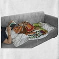 thumbnail image 6 of Hedgehog Soft Flannel Fleece Blanket, Granddaughter Hedgehog with a Hat Offering Strawberries to Her Loving Grandmother, Cozy Plush for Indoor and Outdoor Use, 70" x 90", Multicolor, by Ambesonne, 6 of 6