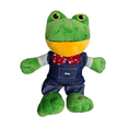 thumbnail image 1 of Peluche Rana Rene 30cm Belug, Verde Overol Azul, 1 of 5