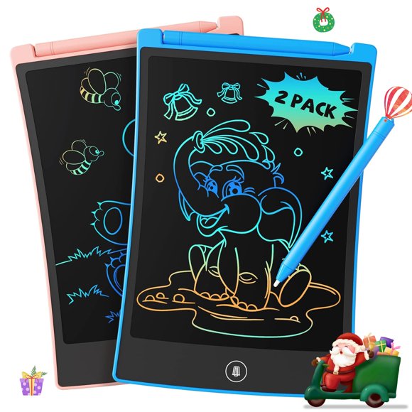 Tableta de escritura LCD TEKFUN de 8.5 pulgadas con 4 lápices capacitivos para niños de 3 a 7 años