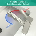 thumbnail image 2 of KAIYING Robinet de Salle de Bain à un Seul Trou avec Pulvérisateur Extractible, Robinet de Lavabo à 3 Modes, Moderne à une Seule Poignée (Nickel Brossé, Régulier), 2 of 7