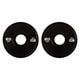 thumbnail image 1 of 2 discos de pesas para barras de 5 cm, con ranuras en el interior, accesorios compactos. 125 kg Negro, 1 of 9