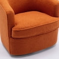 thumbnail image 6 of SEYNAR Modern Boucle Upholstered Swivel Accent Chair Set of 2,Round Barrel Single Armchair Sofa for Living Room,Club, 6 of 10