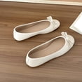 thumbnail image 4 of Women's Ballet Flats Business Office Work Dress Shoes Comfortable Dressy Flats for Walking Women's Round Toe Bow Dressy Flats Shoes, 4 of 9