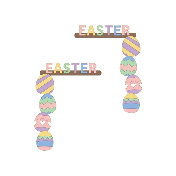 asddcavvf Easter Bunny Door Topper Spring Easter Bunny Farmhouse Easter For Home Wall Front Door Porch Indoor Outdoor Easter Party Spring Decorations Wall Pediments