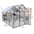 thumbnail image 2 of ZephyPaws 111 in Large Catio Outdoor Cat Enclosures,Wooden Cat House with Rest Houses,Platforms,Bridge and Waterproof UV Cover,Gray, 2 of 7
