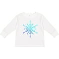 thumbnail image 3 of Inktastic Christmas Blue Ice Snowflake Boys or Girls Long Sleeve Toddler T-Shirt, 3 of 5