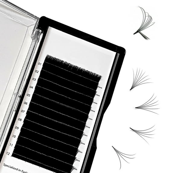5 Pairs False Eyelashes 3D Handmade Lashes Long Lasting Fluffy with Tweezers Reusable(D-0.07,13mm)