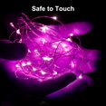thumbnail image 4 of czcpp-24 Pack LED Fairy Lights Battery Operated String Lights Waterproof Silver Wire, 7 ft 20 LED Firefly Starry Moon Lights Mason Jar Lights for Valentine's Day Wedding Party Bedroom Christmas Pink, 4 of 4