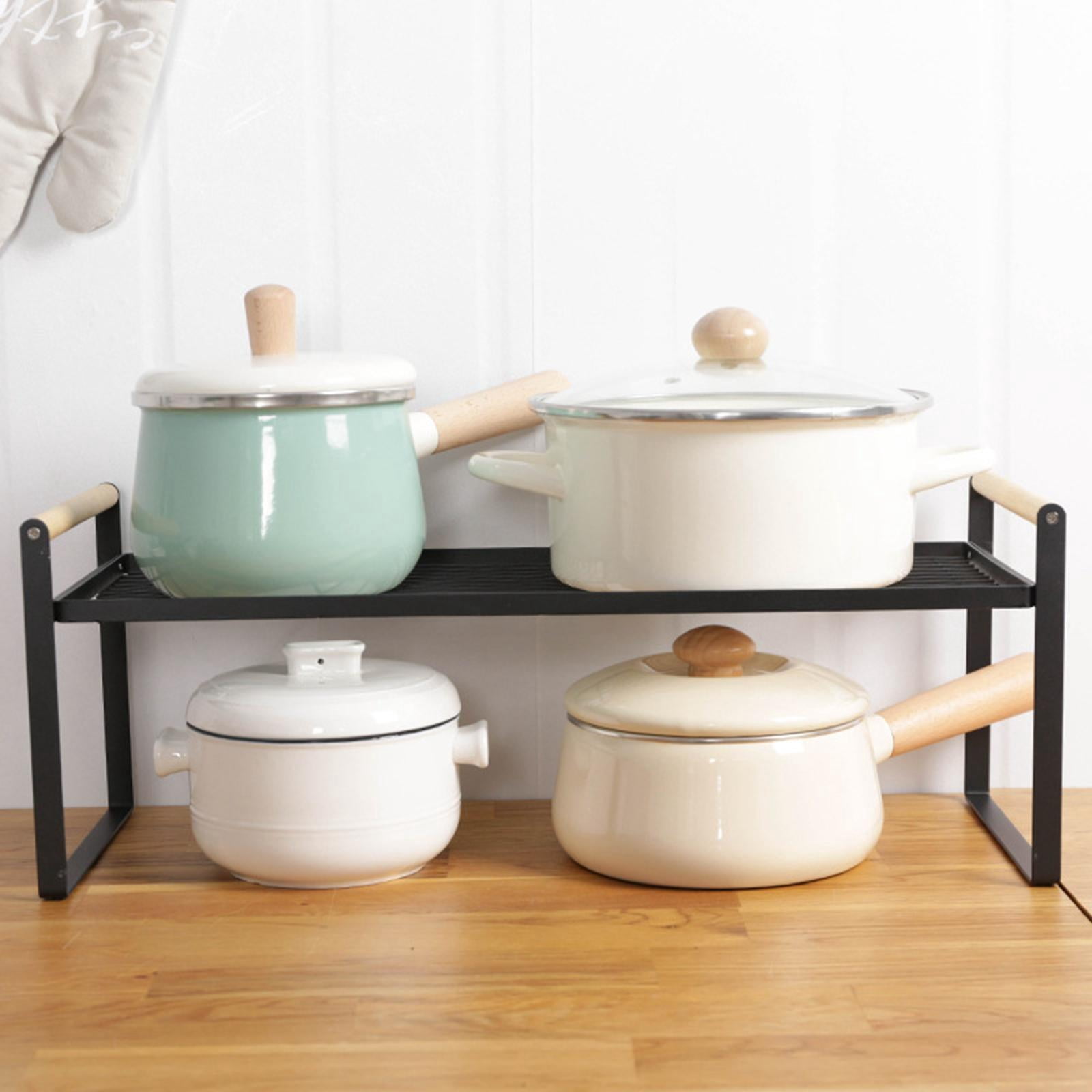 Porte-Ustensiles Cuisine En Bois Style Ferme – Rangement Comptoir 2 Compartiments, Brun Rustique