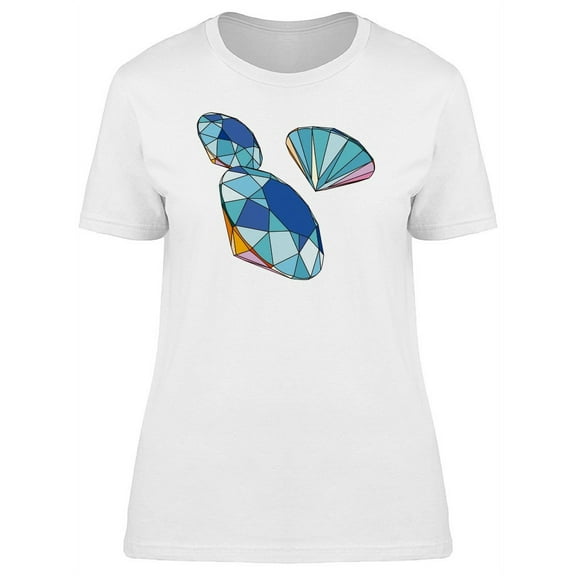 Cool Retro Diamonds T-Shirt Women -Image by Shutterstock, Female Small