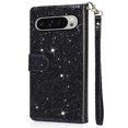 thumbnail image 4 of Case for FOXDOCK Google Pixel 9/9 Pro Glitter Zipper Wallet Case with Short Hand Strap, 4 of 4