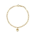 thumbnail image 1 of Pulsera Horoz Colguije Corazón abombado 18cm Oro 10K, 1 of 4