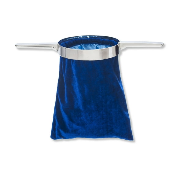 Offering Bag with Handle - Blue Cloth, (Hardcover)