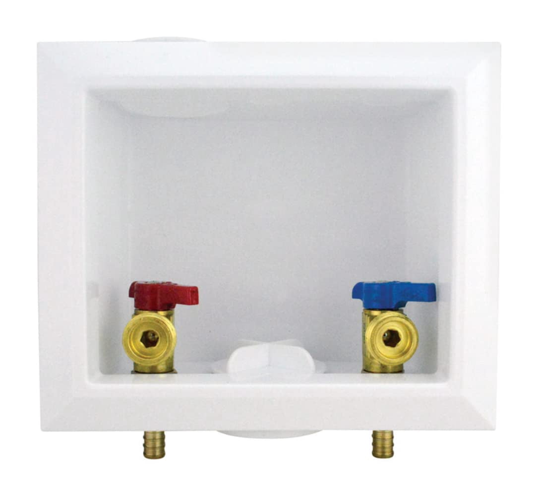 Apollo 4932216 0.5 in. Dia. PEX Barb Brass Washing Machine Outlet Box