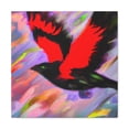 thumbnail image 2 of "Red-Winged Vibrance Rising" - Canvas, 2 of 25