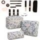 thumbnail image 4 of Pisexur Belleza Maquillaje Bolsa de cosméticos portátil acolchada de gran capacidad, bolsa de almacenamiento floral acolchada, bolsa de almacenamiento para artículos de tocpara mujeres y hombres, 4 of 5